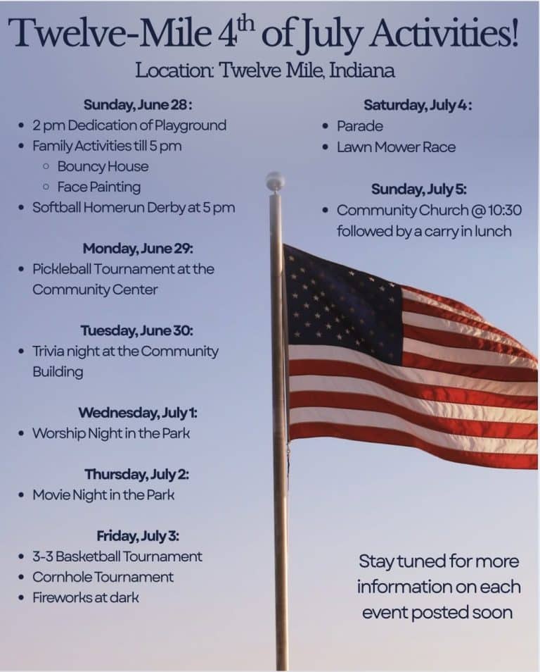 Twelve Mile schedule 2026